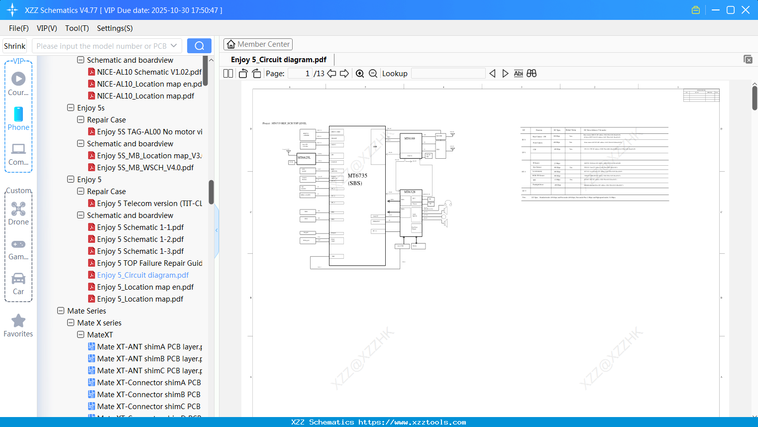 Huawei Enjoy 5_Circuit Diagram